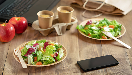 Eco-Friendly Disposable Plates in restaurant