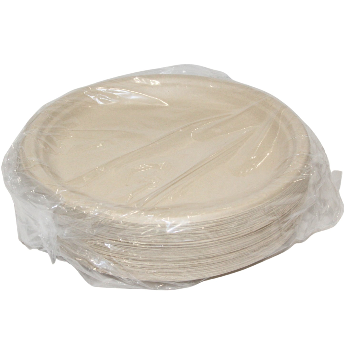 9-Inch Compostable Sugarcane Plates - 500pcs/Box for Parties & Events