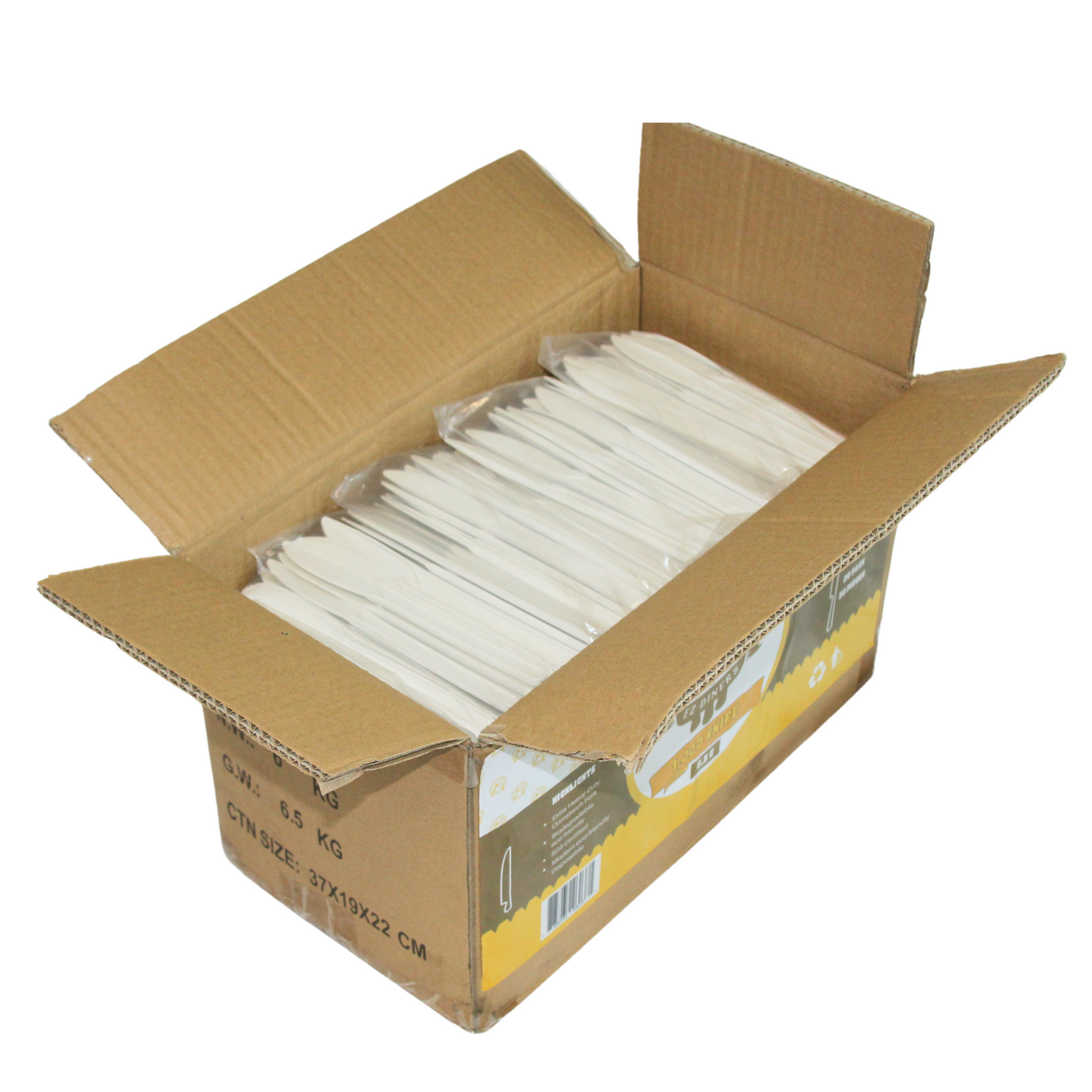Heavy Modern Cornstarch Knife - 6.5g, 20 Pack (1000 pcs/Box)
