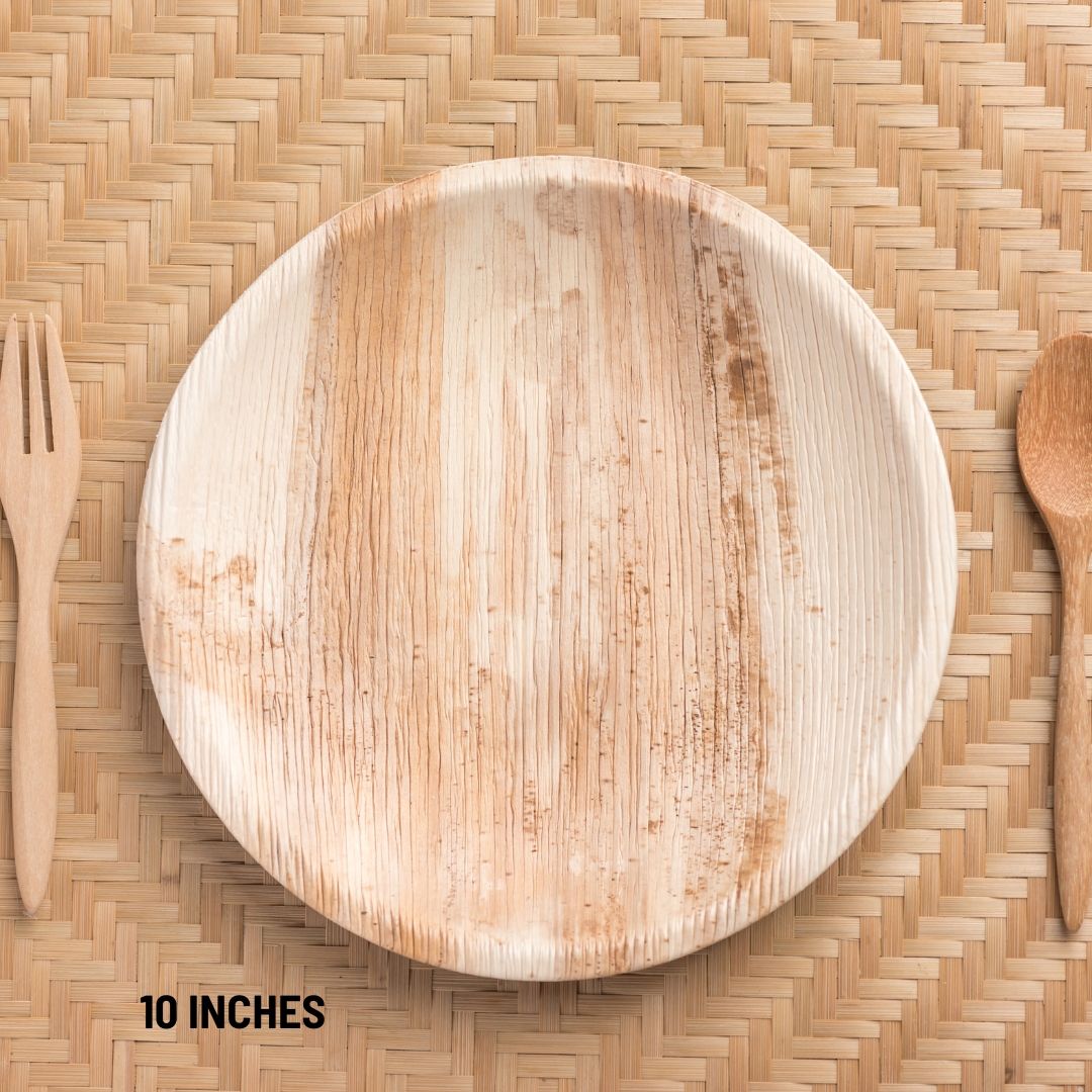PLP-10R NATURAL PALM LEAF PLATES
