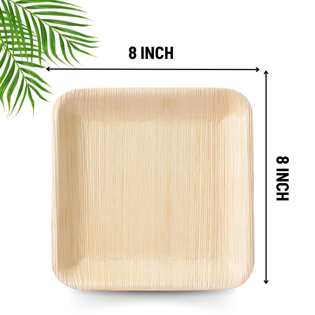 PLP-8S NATURAL PALM LEAF PLATES