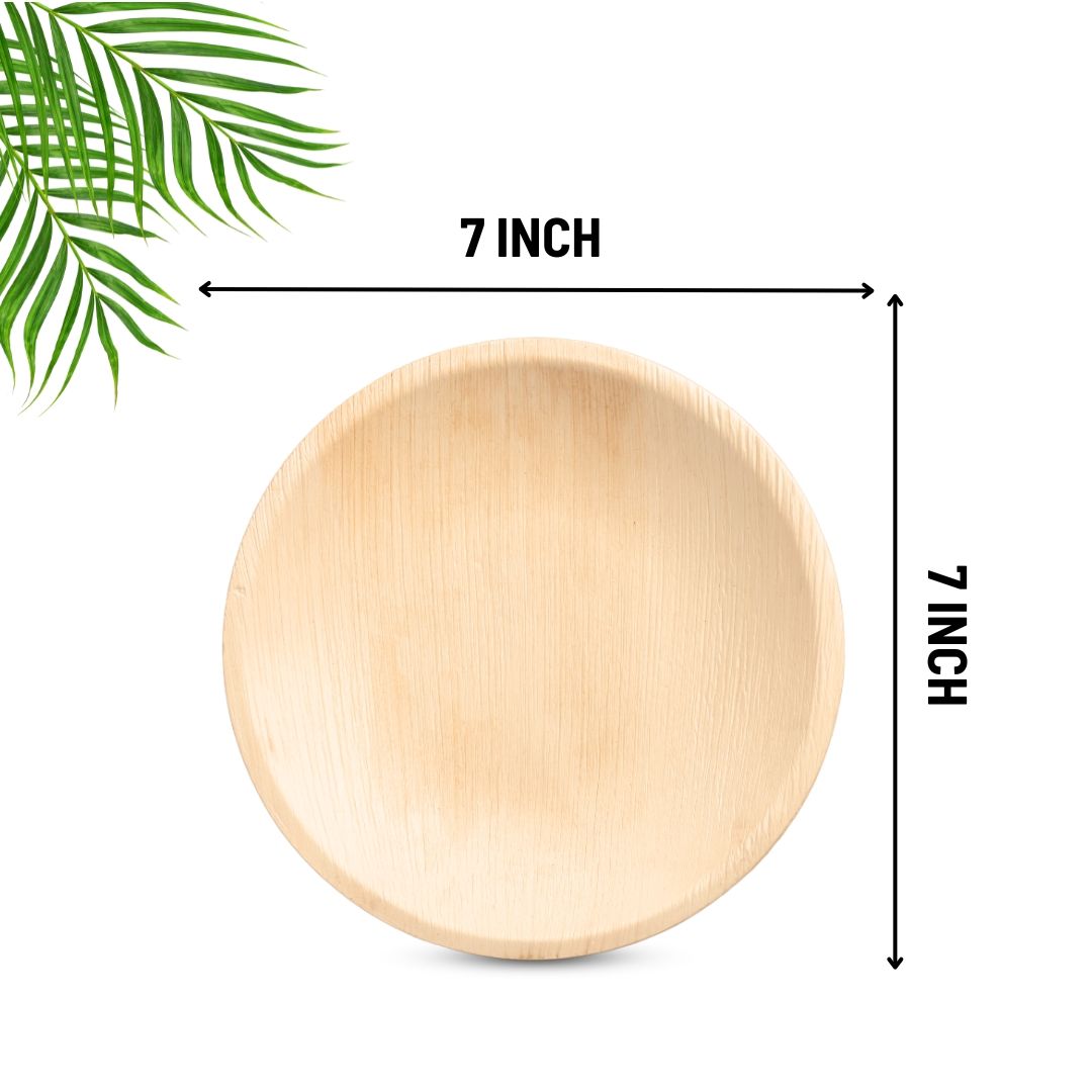 PLP-7R NATURAL PALM LEAF PLATES