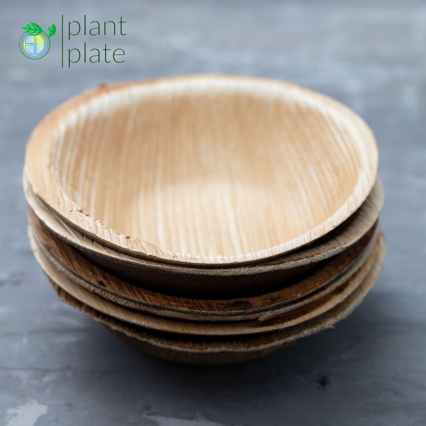 PLB-6R NATURAL PALM LEAF BOWLS