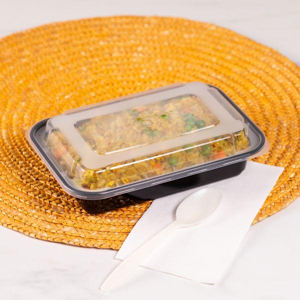 MWS-CNT-16 BLACK MICROWAVEABLE CONTAINERS