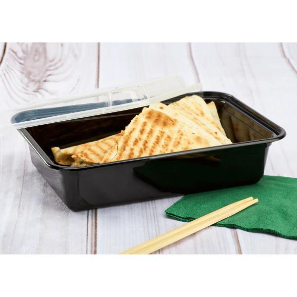 MWS-CNT-32 BLACK MICROWAVEABLE CONTAINERS