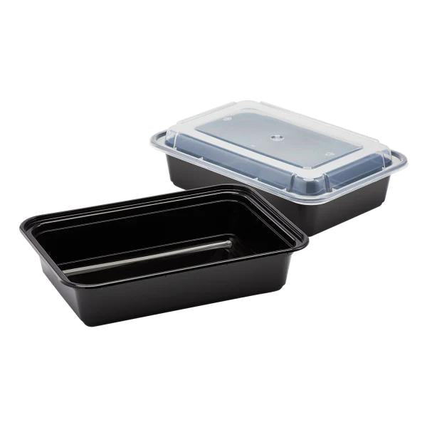MWS-CNT-38 BLACK MICROWAVEABLE CONTAINERS