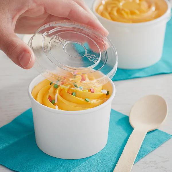 BL-WP-04 OZ WHITE-74 BOWLS CONTAINERS MICROWAVEABLE