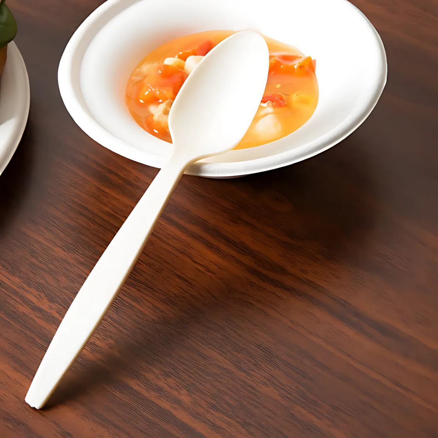 Heavy Modern Cornstarch Spoons - 6.5g, 20 Pack (1000 pcs/Box)