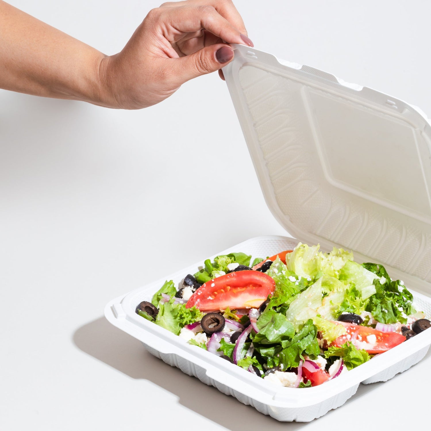 Mineral-filled polypropylene (PP) Take out/Togo containers