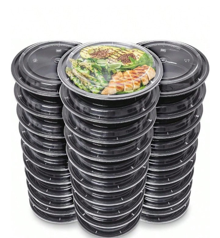 Microwavable Takeout Containers with Lids
