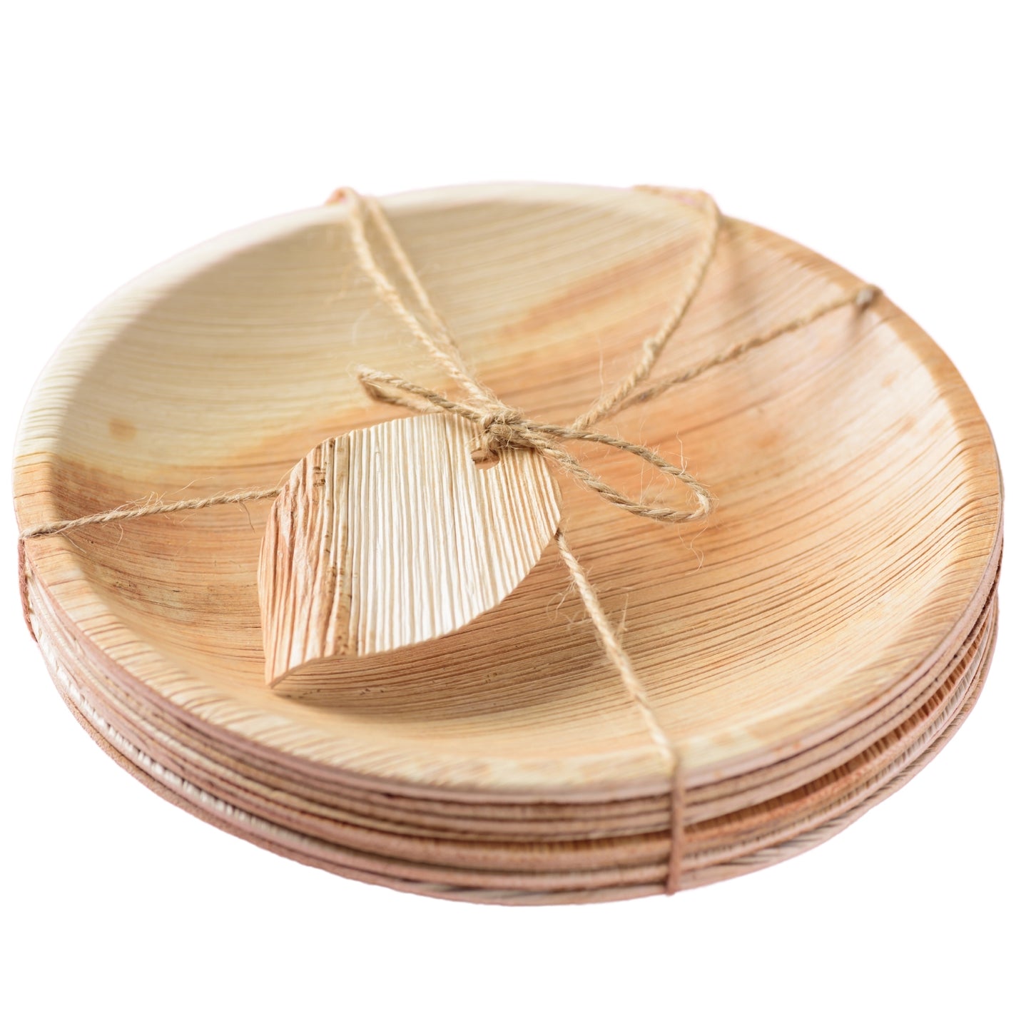 7' Round Palm Leaf Plate 200pc/Box