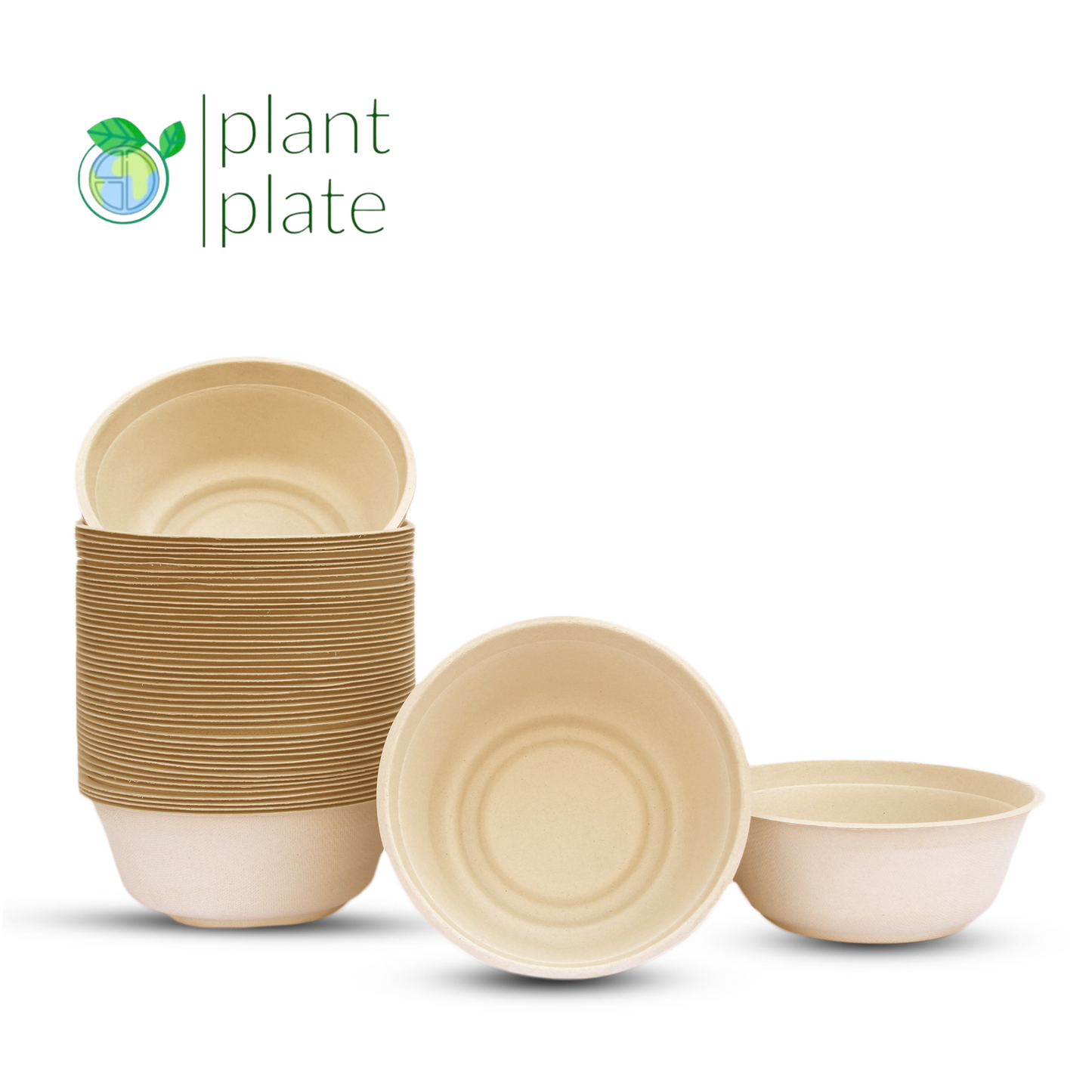 100% Compostable 32 Ounce Paper Bowls With 150 Pack