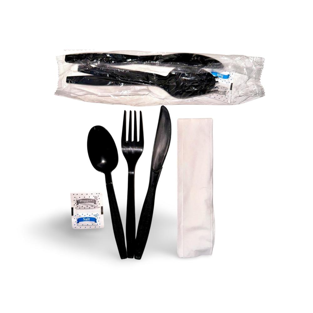 KIT-C100 BLACK CUTLERY