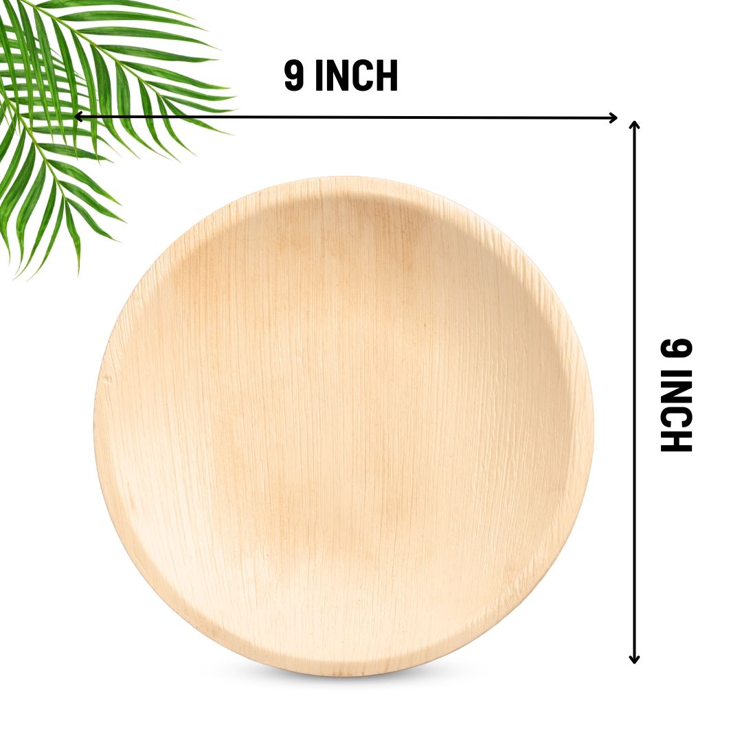 PLP-9R NATURAL PALM LEAF PLATES