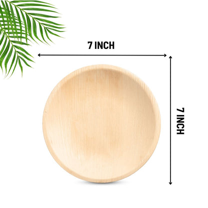 PLP-7R NATURAL PALM LEAF PLATES