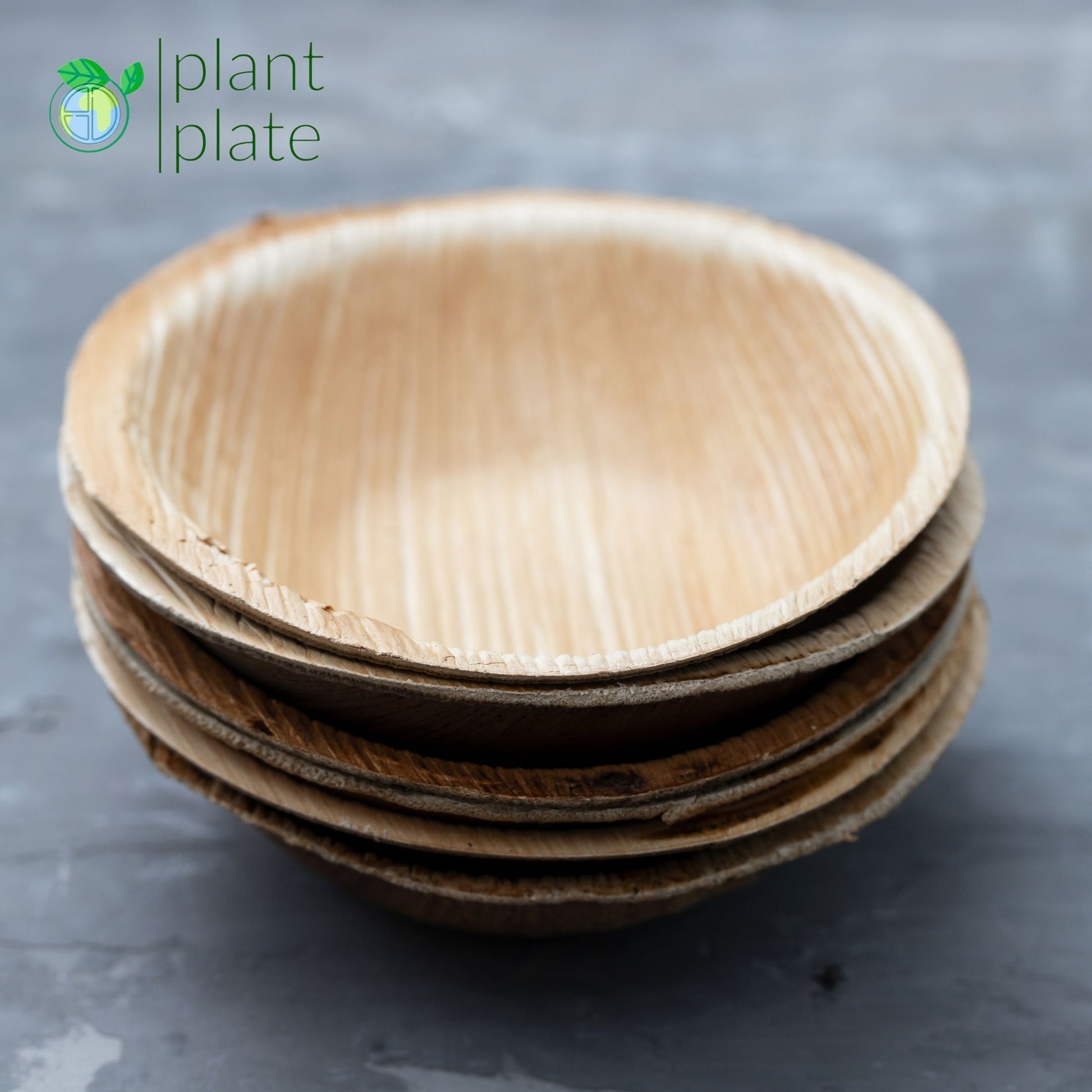 PLB-6R NATURAL PALM LEAF BOWLS