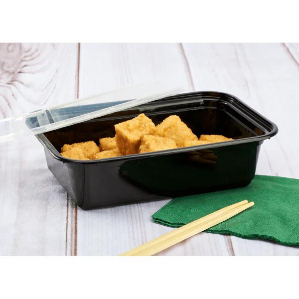 MWS-CNT-28 BLACK MICROWAVEABLE CONTAINERS