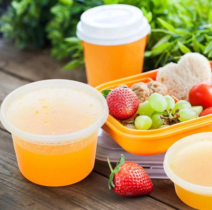 240-Pack 16 oz Microwaveable Deli Containers with Lids – BPA-Free PP Plastic | DELI CONT-16oz