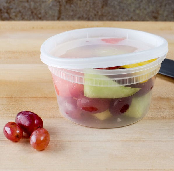 240-Pack 12 oz Microwaveable Deli Containers with Lids – BPA-Free PP Plastic | DELI CONT-12oz